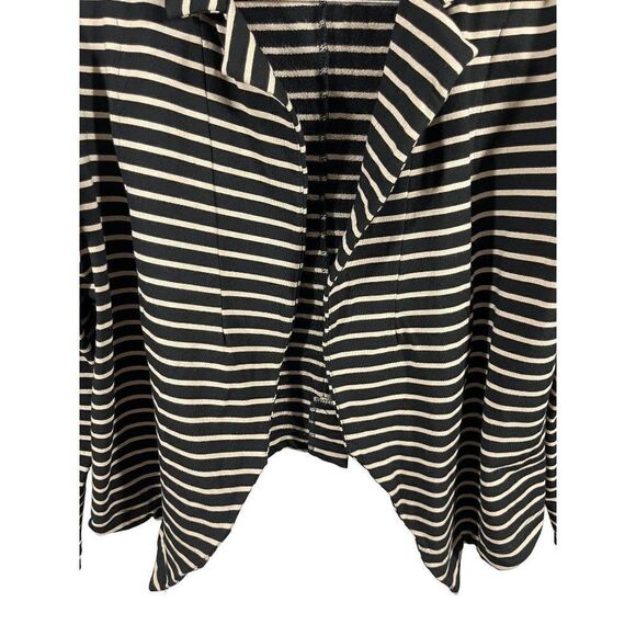 Anthropologie Dolan Shadow Band Ponte Knit Open Cropped Blazer Medium Black - Picture 4 of 9